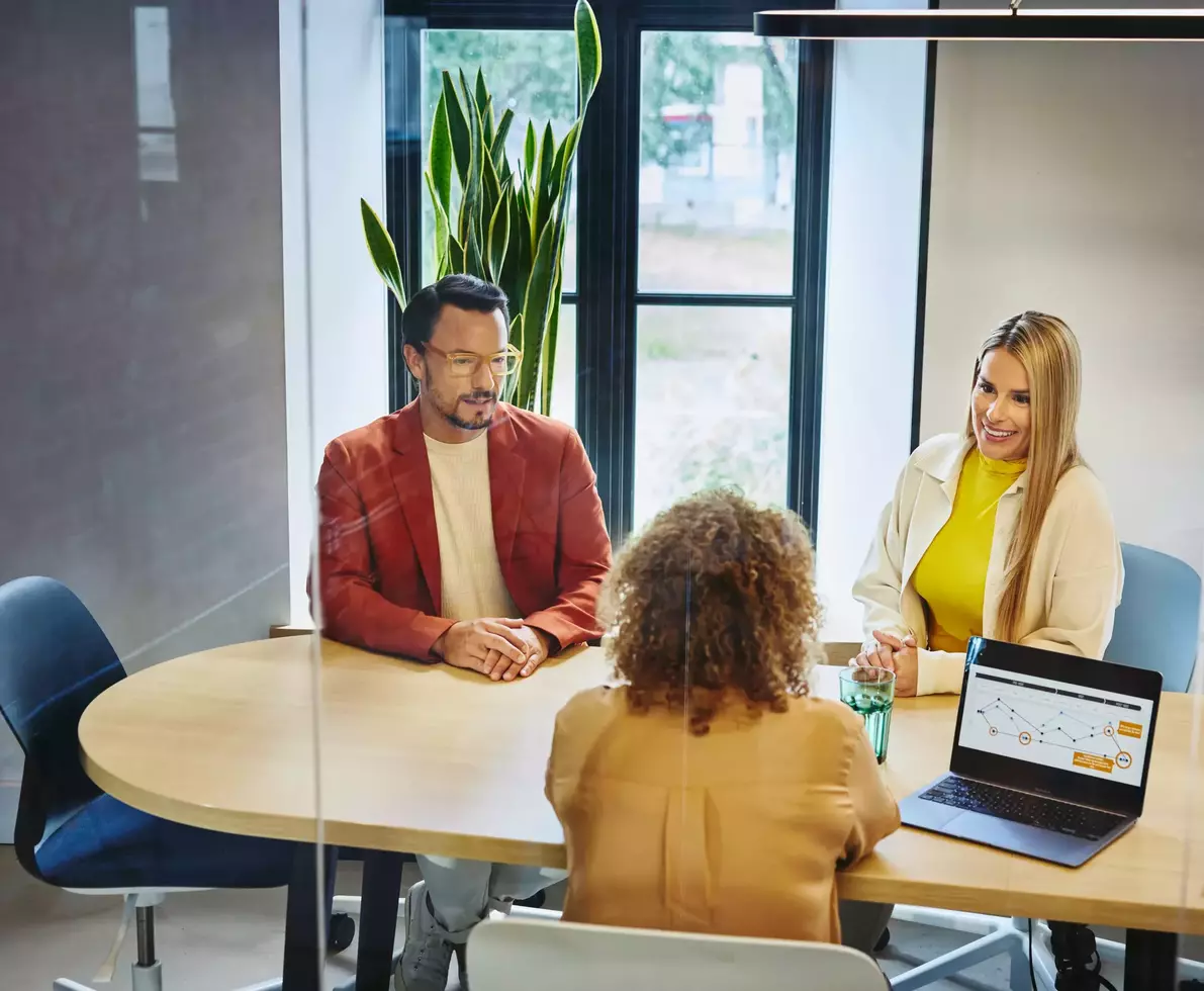 Group of people having a meeting
